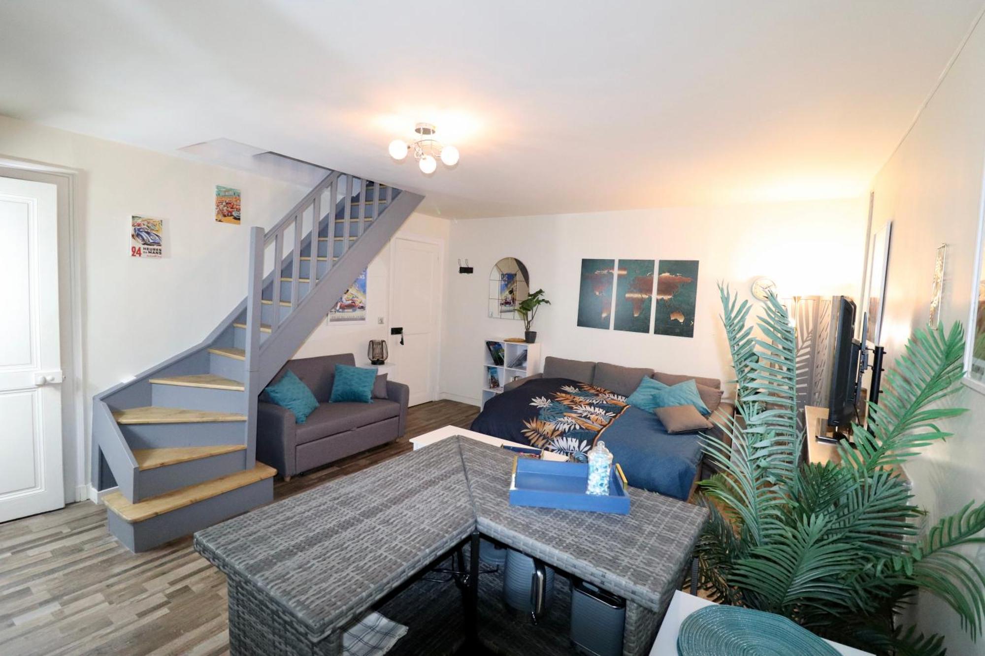 Duplex Au 2Eme Et De Notre Maison -Acces Au Jardin-Smart Tv-Streaming-Wifi Le Mans Eksteriør billede