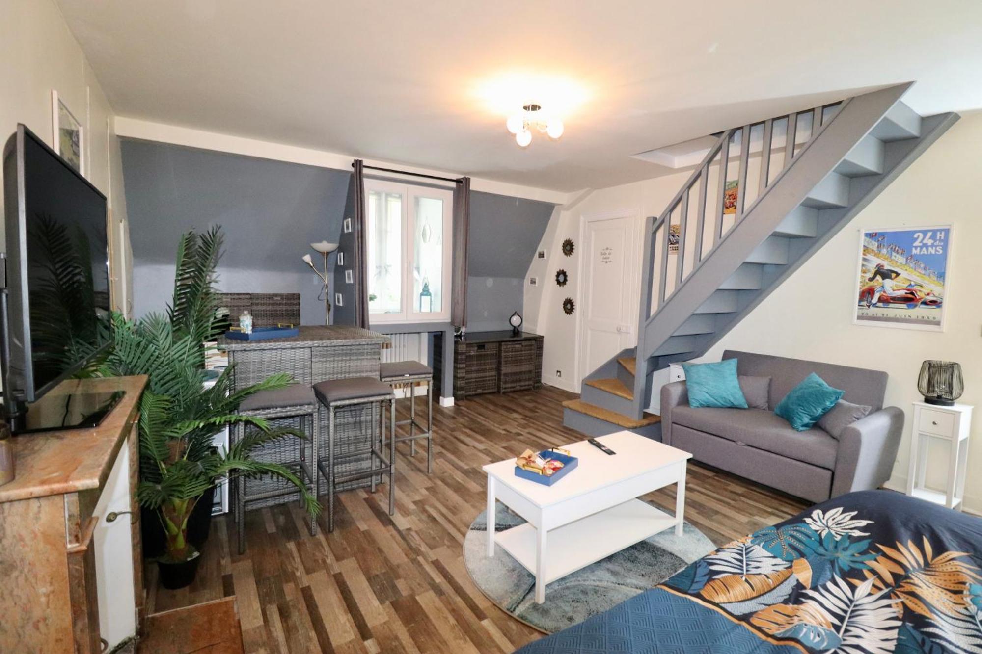 Duplex Au 2Eme Et De Notre Maison -Acces Au Jardin-Smart Tv-Streaming-Wifi Le Mans Eksteriør billede